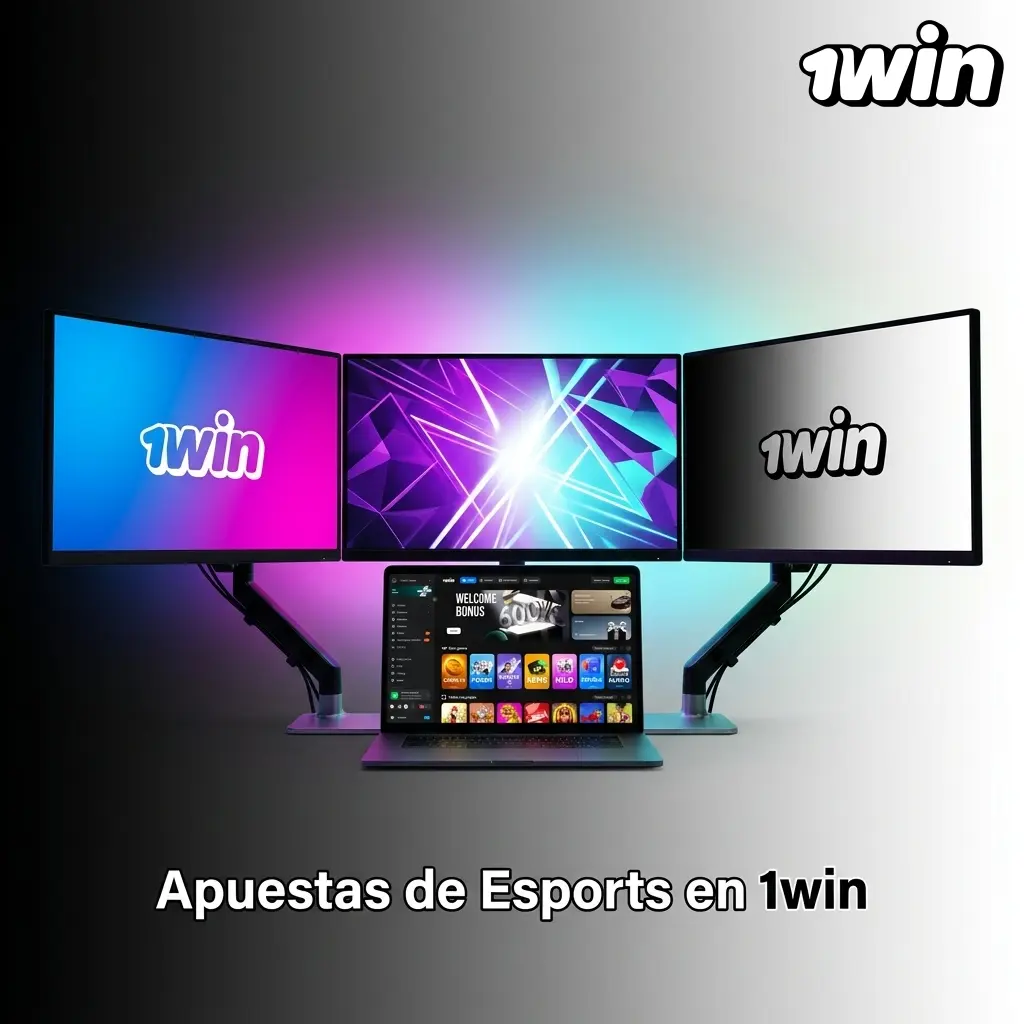 Pantalla de apuestas en esports en la plataforma 1win con opciones de torneos y partidas en vivo