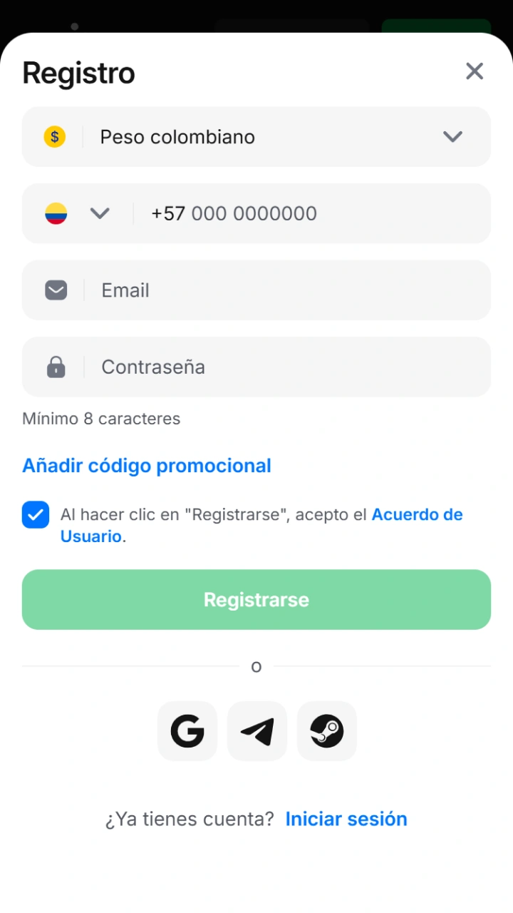 Completa el sencillo formulario de registro en 1win y accede a las mejores bonificaciones.