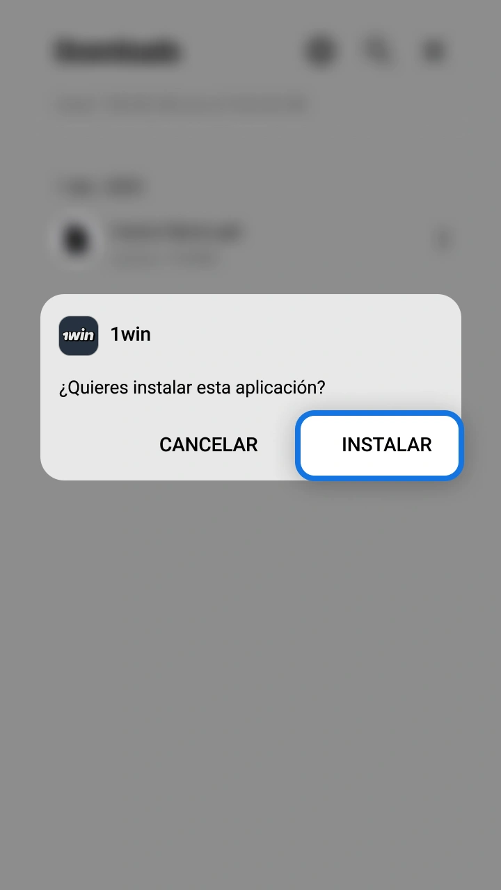 Ejecuta el archivo descargado para instalar la app de casino 1win y ganar en Lucky Jet.